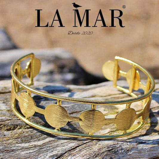 Brazalete GANTE bañado en oro - Diseño con carácter