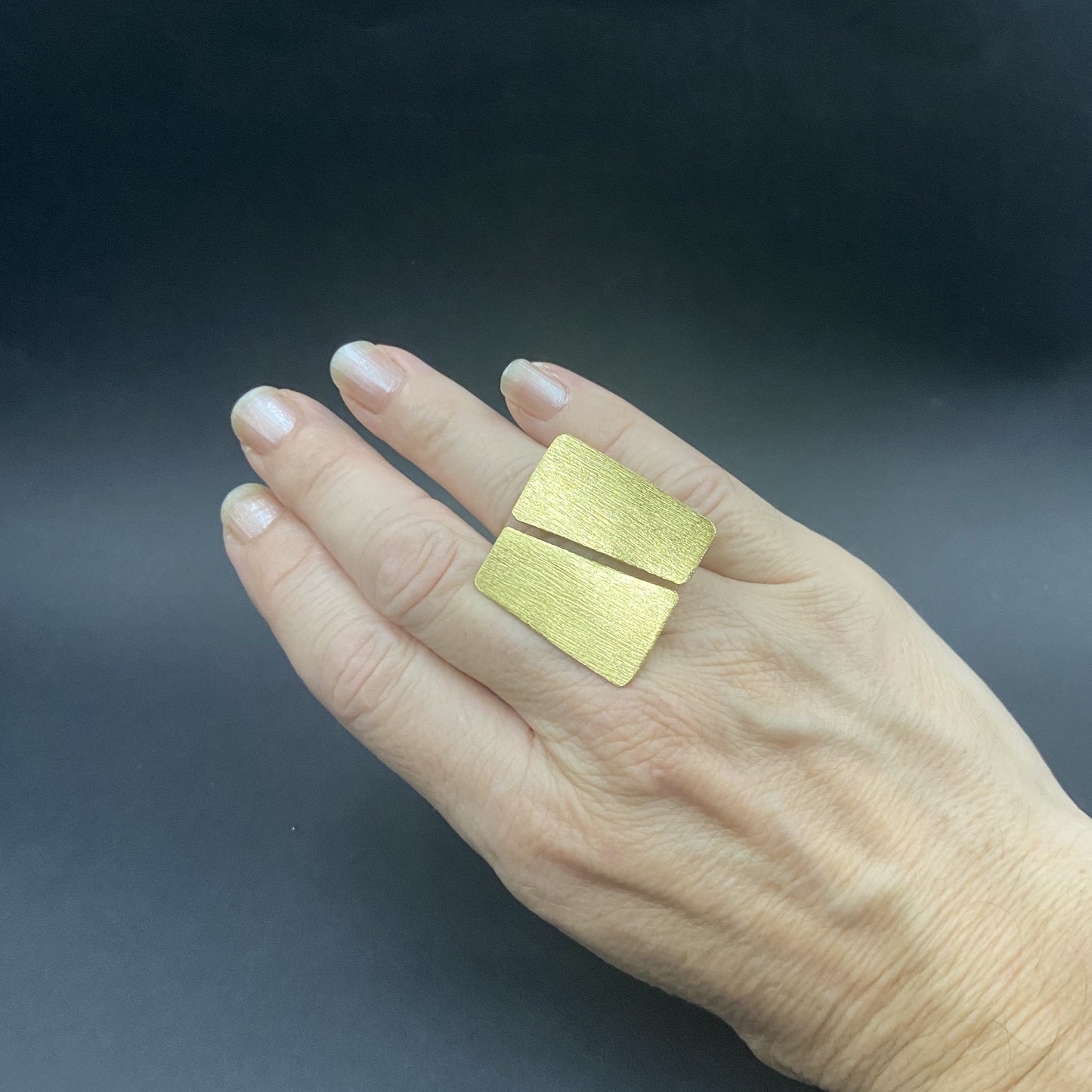 MIRÓ ring bathed in 18kt gold