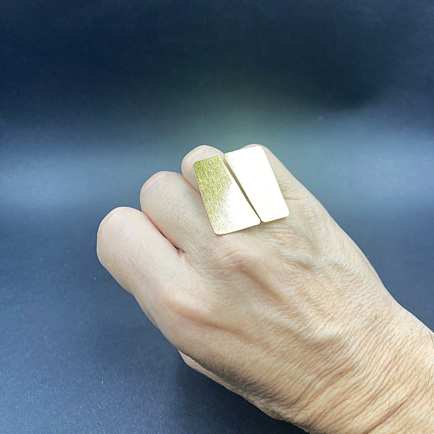 MIRÓ ring bathed in 18kt gold