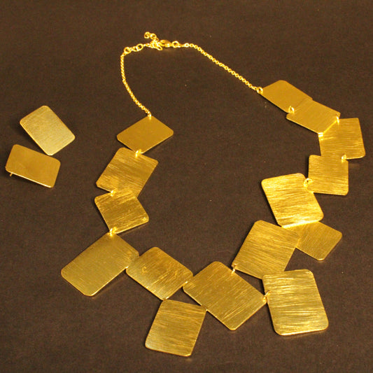 MONDRIAN necklace plated in 18kt gold