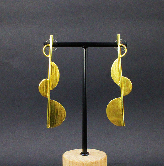 IMPERIA-Ohrringe mit 18-karätigem Gold überzogen