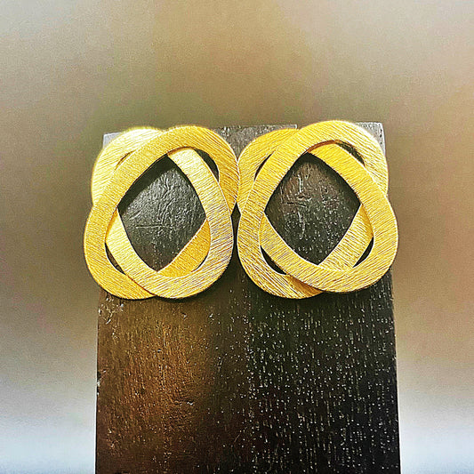 Pendientes SATURNE bañados en oro - Diseñó con carácter