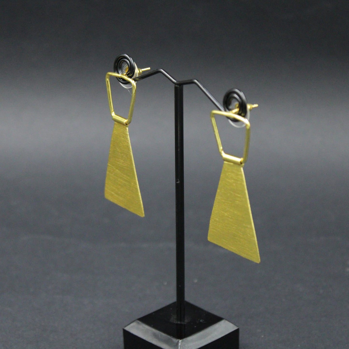 Pendientes TRAPECIO bañados en oro