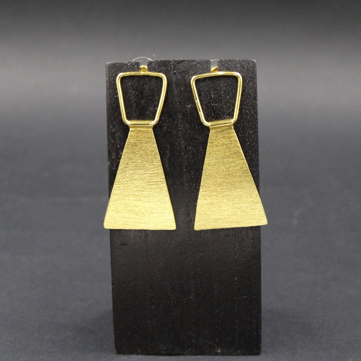 Pendientes TRAPECIO bañados en oro